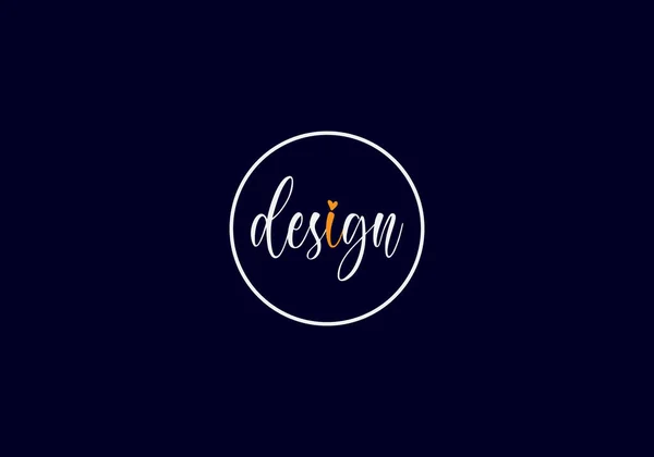 Abstract Design Typography Logo Design — Stockvector