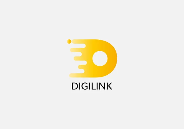 Digilink Анотація Літери Сучасний Дизайн Логотипу Технології — стоковий вектор