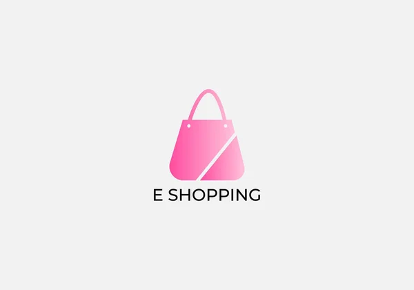 Shopping Online Shopping Abstract Bag Logo Design — Wektor stockowy
