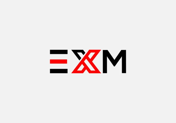 Abstract Letter Marks Minimalist Logo Design — Stock Vector