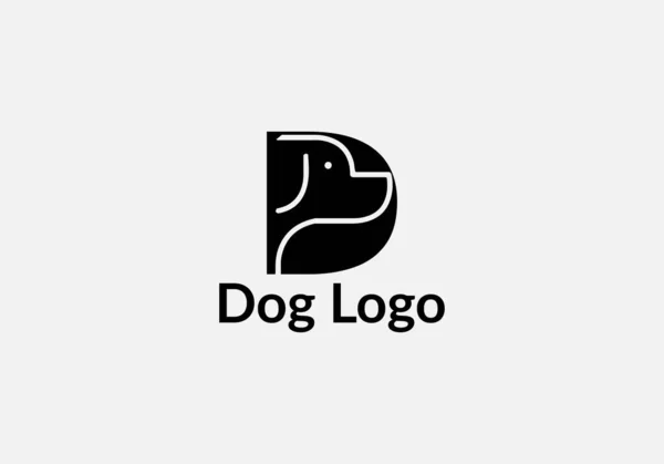 Abstract Dog Letter Vector Icon Emblem Logo Design Ilustraciones de stock libres de derechos