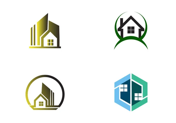 Abstract House Icon Design Template — Stock Vector