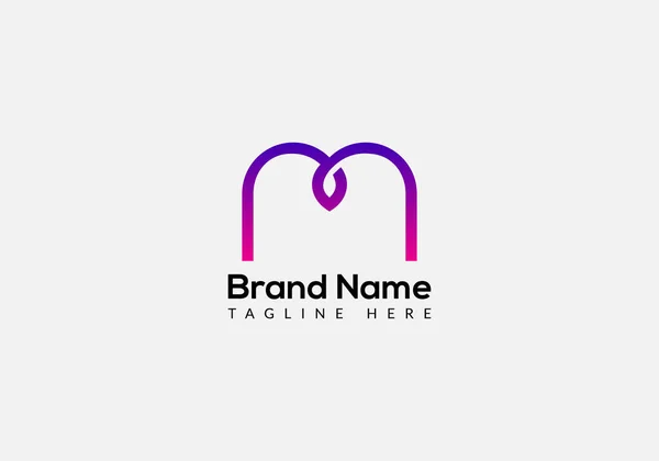 Abstract Letter Lettermarks Minimalist Logo Design — Vector de stock