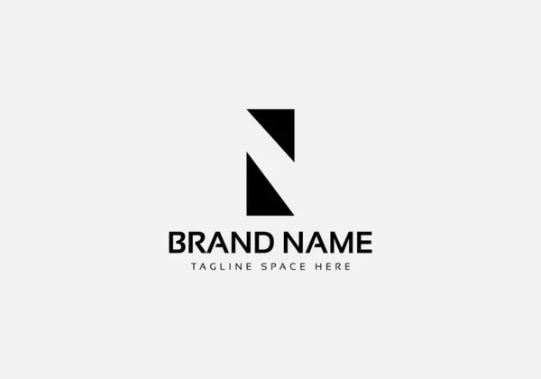 Abstract Letter Nano Tech Modern Initial Logo Design — Image vectorielle