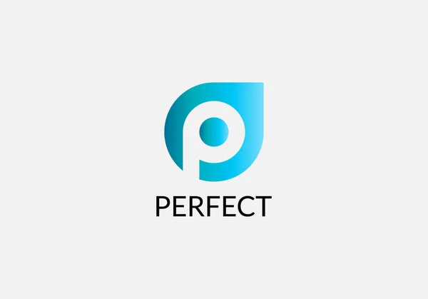 Современный Дизайн Логотипа Perfect Abstrap — стоковый вектор