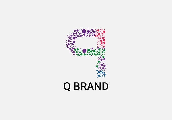 Brand Abstract Letter Modern Initial Lettermarks Logo Design —  Vetores de Stock
