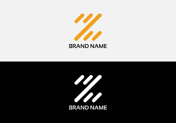 Abstrait Lettre Design Logo Initial Moderne — Image vectorielle