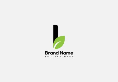 Eco Logo On Letter L Template. Eco On L Letter, Initial Eco, Leaf, Nature, Green Sign Concept