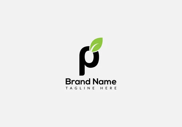 Eco Logo Letter Template Eco Letter Initial Eco Leaf Nature — Image vectorielle