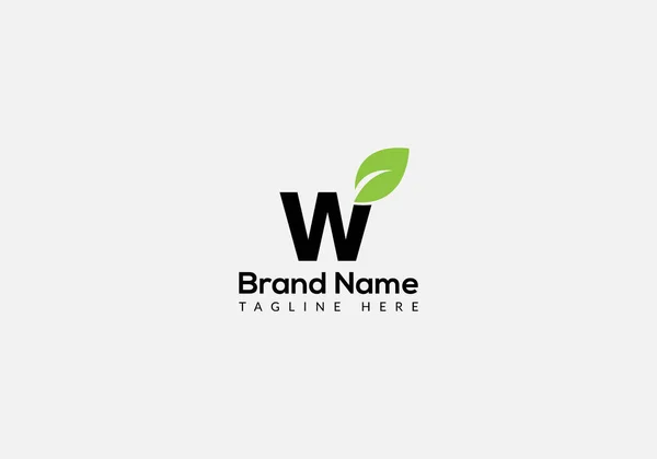 Eco Logo Letter Template Eco Letter Initial Eco Leaf Nature — Vetor de Stock