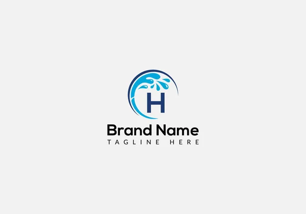 Harfinde Temizlik Logosu Temiz Logo Temizleme Fırçası Atma Şablonu — Stok Vektör