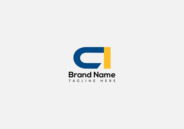 Abstrato Carta Moderna Inicial Lettermarks Logotipo Design — Vetor de Stock
