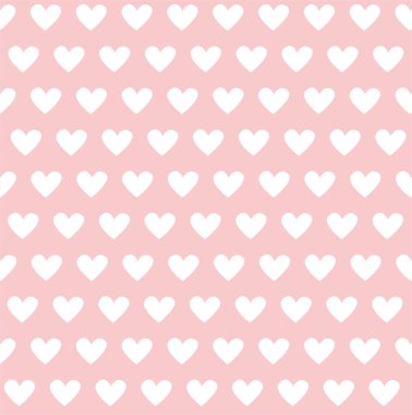 Love heart seamless hand drawing pattern, pink background. Abstract pastel color texture. Wrapping paper or fabric