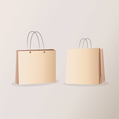 Kağıt torbalı en iyi alışveriş turu tasarım şablonu.