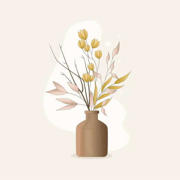 Virágcsokrok Csomagolásban Virágzó Növény Mák Liliom Eper Tulipán Kompozíció Dekoratív — Stock Vector