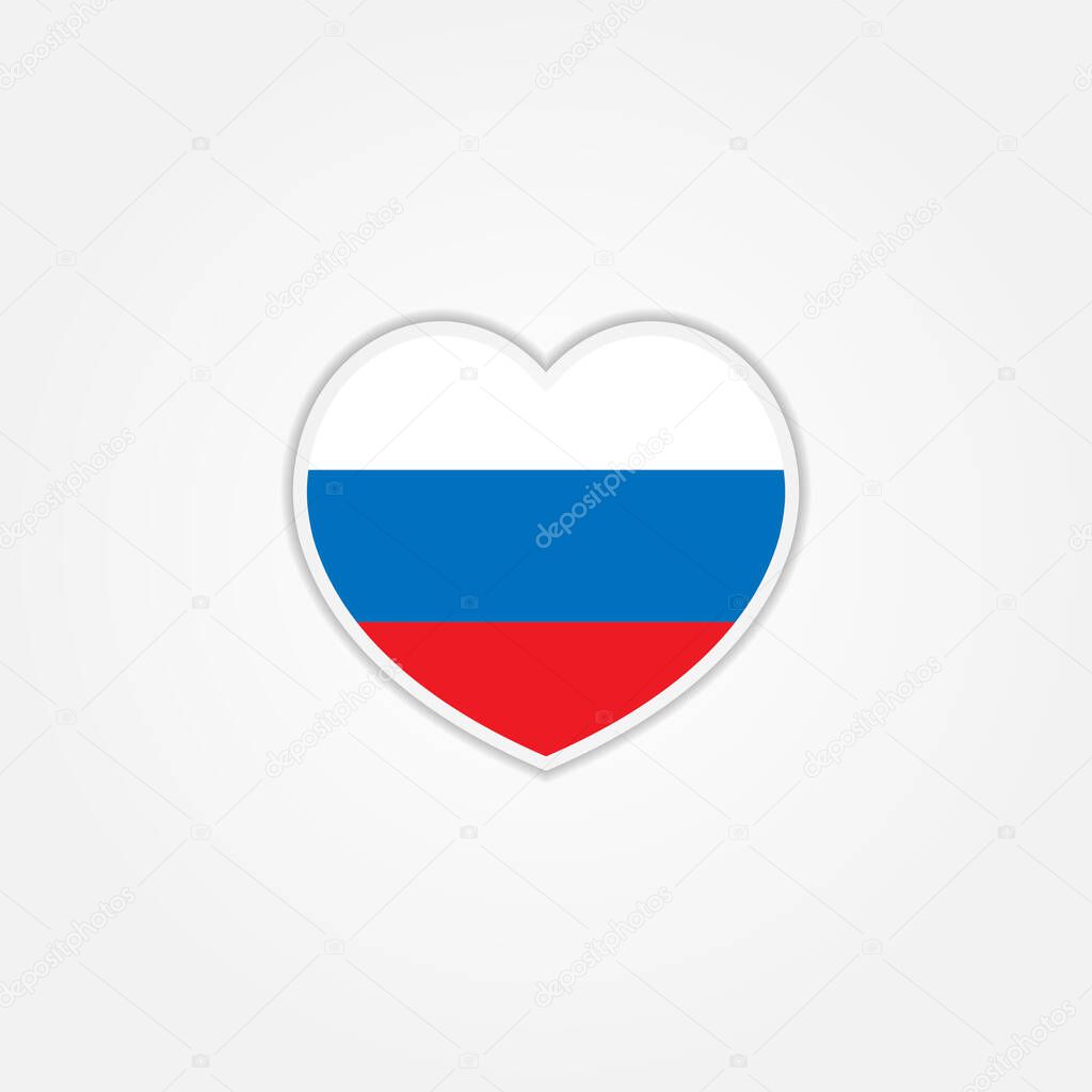 flag of the russia. vector illustration