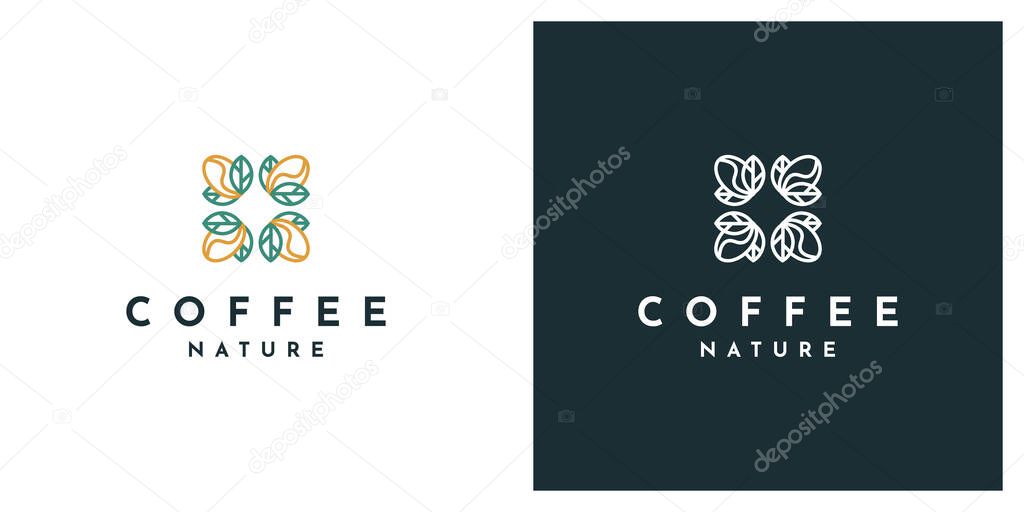 logo design template for business, restaurant, cafe, coffee, food, vector illustration