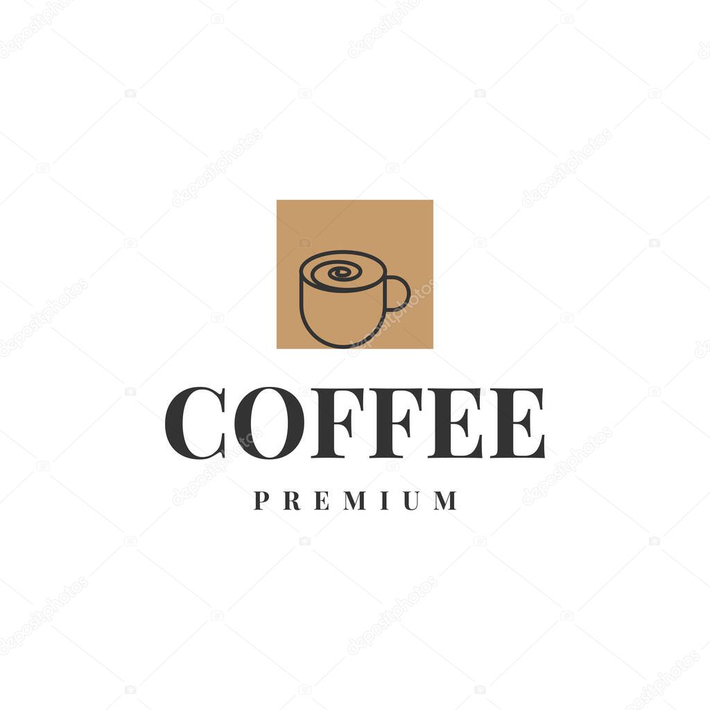 coffee logo template vector illustration design