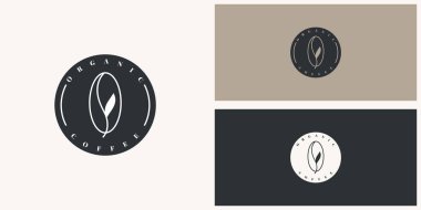 Organic coffee logo template design. Vector Eps 10