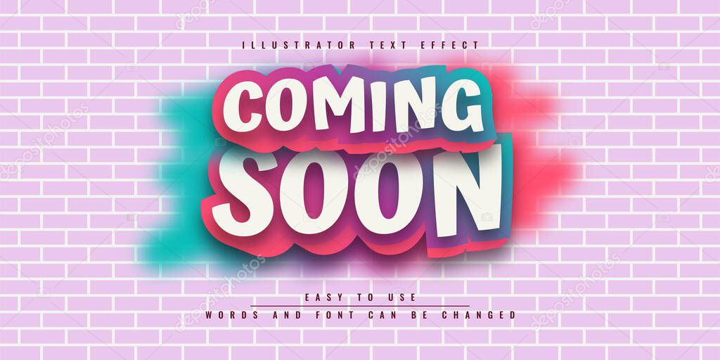 Coming Soon Background Illustration Template Design