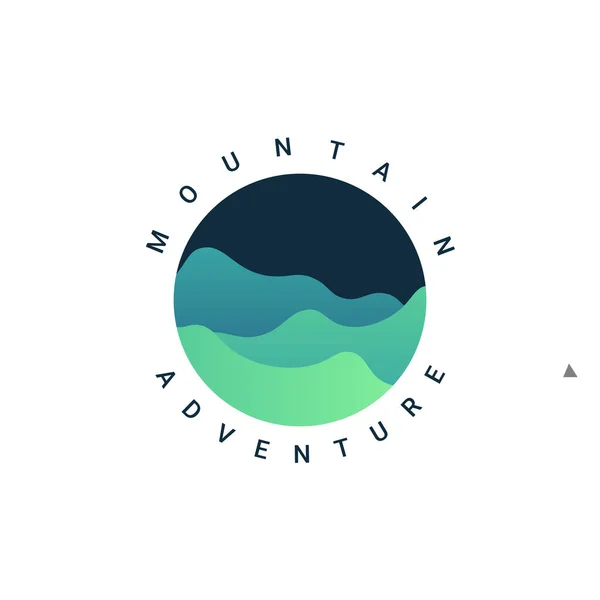 Шаблон Логотипа Mountain Adventure — стоковый вектор