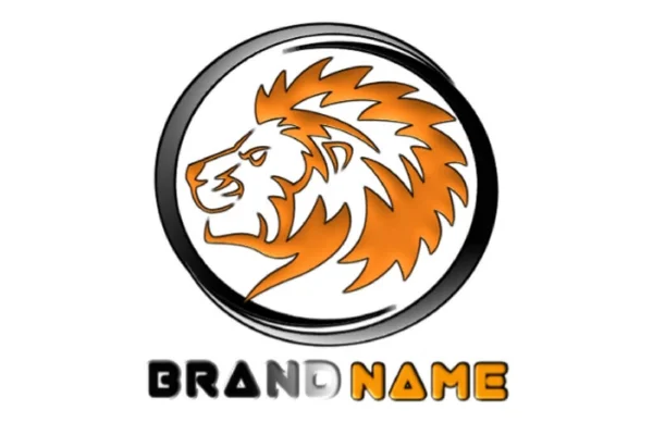 Design Logo Lion Résumé Contexte — Photo