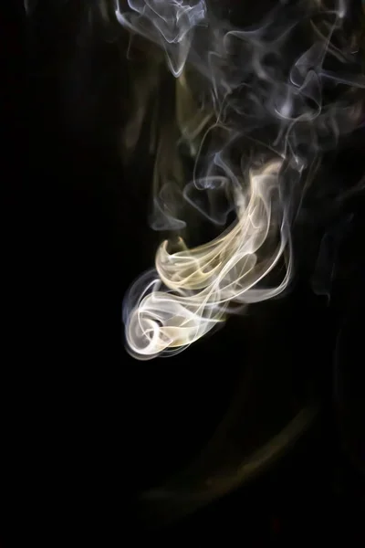 Smoke Abstract Image Black Background — Stock Photo, Image