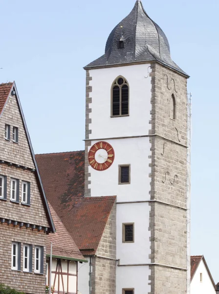 Luteránský Historický Kostel Waldenburgu Jižní Německo — Stock fotografie