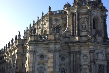 Dresden 'in Gotik Katedrali' nin bir kenar görüntüsü, 2014 'te çekilmiştir.