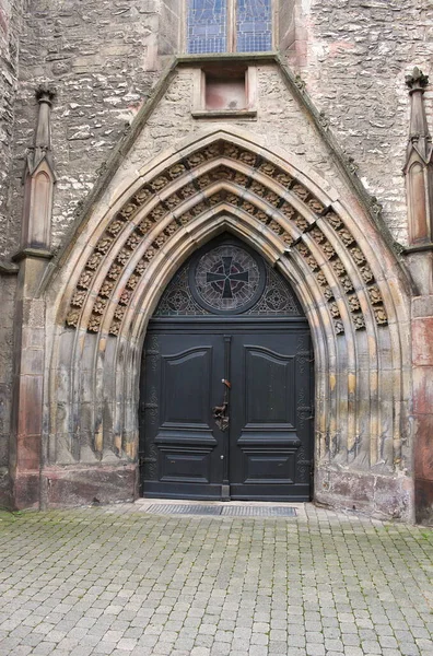 Johanniskerk Oude Binnenstad Van Goettingen Een Gotische Zaalkerk Uit 14E — Stockfoto