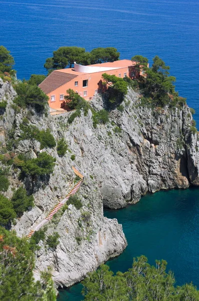 Curzio Malaparte Baute Die Villa Malaparte Mit Hilfe Von Adolfo — Stockfoto