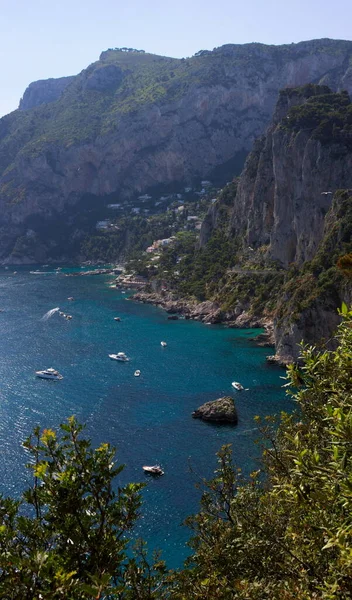 Île Vacances Italienne Capri Est Située Dans Golfe Naples Capri — Photo