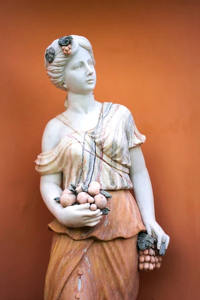 Questa Statua Marmo Una Donna Romana Trova Vicino All Antica — Foto Stock