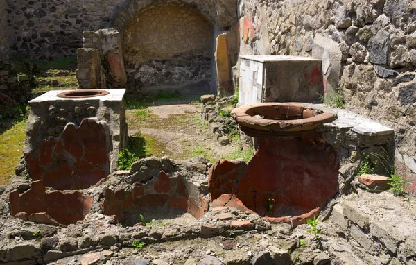 Herculaneum Było Starożytnym Miastem Nad Zatoką Neapolitańską Które Zatonęło Jak — Zdjęcie stockowe