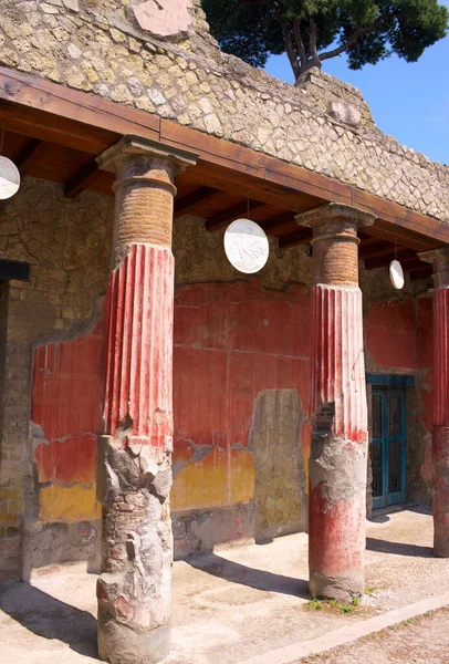 Herculaneum Bylo Starobylé Město Neapolském Zálivu Které Potopilo Jako Pompeje — Stock fotografie