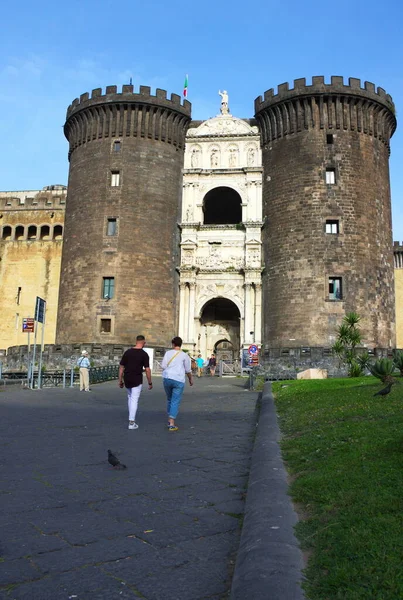 Castel Nuovo Castel Nuovo Naples Castle One Most Famous Buildings — Stock Photo, Image