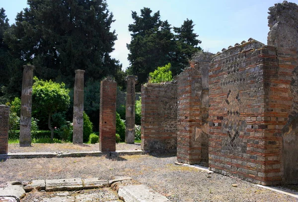 Pompeji Var Gammal Stad Kampanien Vid Neapelbukten Som Liksom Herculaneum — Stockfoto