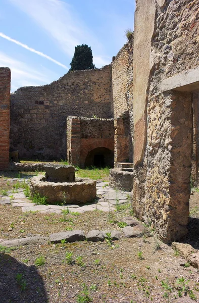 Pompeji War Eine Antike Stadt Kampanien Golf Von Neapel Die — Stockfoto