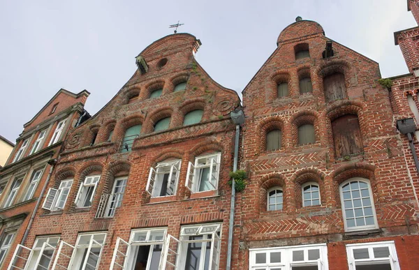 Almanya Nın Hanseatic Kenti Luebeck Tarihi Şehir Merkezinde Brick Gothic — Stok fotoğraf