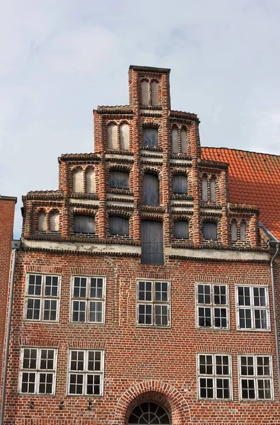 Brick Gótico Renascentista Centro Histórico Cidade Hanseática Luebeck Alemanha — Fotografia de Stock