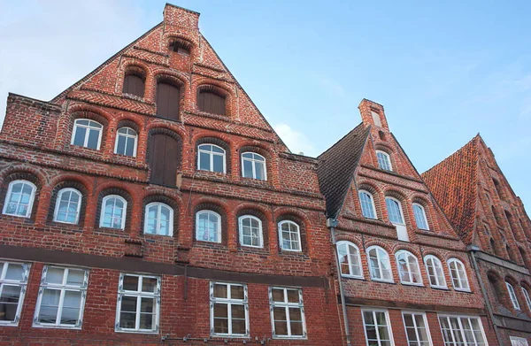 Ciudad Hanseática Lueneburg Enriquecida Por Sal Ladrillo Gótico Con Ladrillo — Foto de Stock