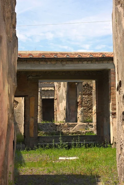 Pompeii Ancient City Campania Gulf Naples Which Herculaneum Stabiae Oplontis — Stock Photo, Image