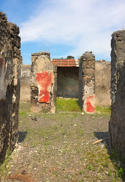 Neapelbukten Som Liksom Herculaneum Stabiae Och Oplontis Begravdes Utbrottet Vesuvius — Stockfoto