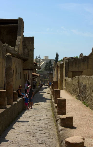 Inbetween Ancient Walls Herculaneum — Stock Photo, Image