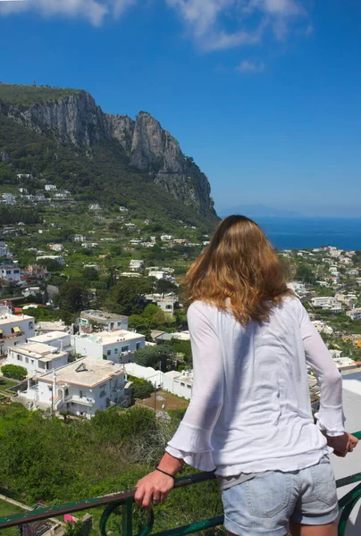 Cette Vue Époustouflante Sur Côte Capri Laissé Son Rêve Tourné — Photo