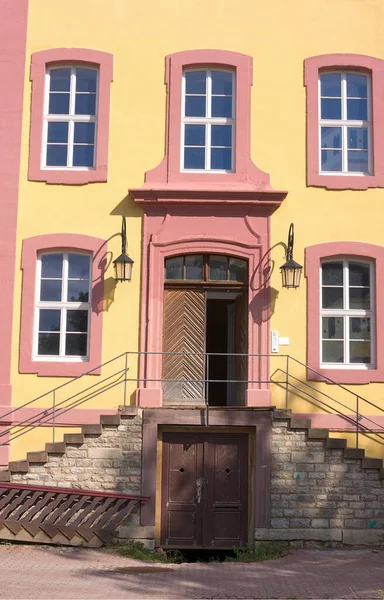 Entrada Uma Casa Senhorial Cidade Central Alemã Gttingen — Fotografia de Stock