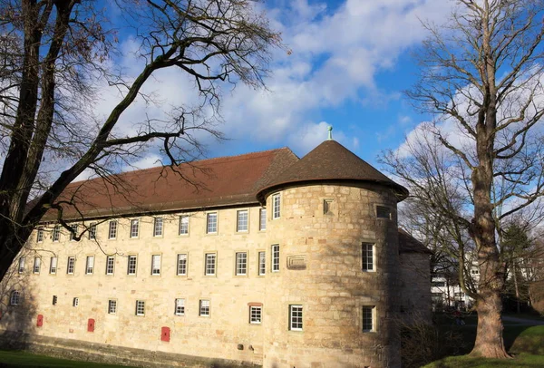 Castle Schorndorf Dél Németország Sváb Régiójában Esti Fényben — Stock Fotó