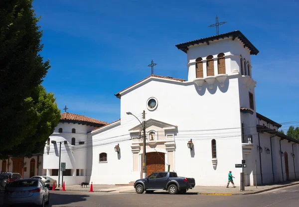 Denna Bild Visar Kyrka Chiles San Jose Del Maipo Som — Stockfoto