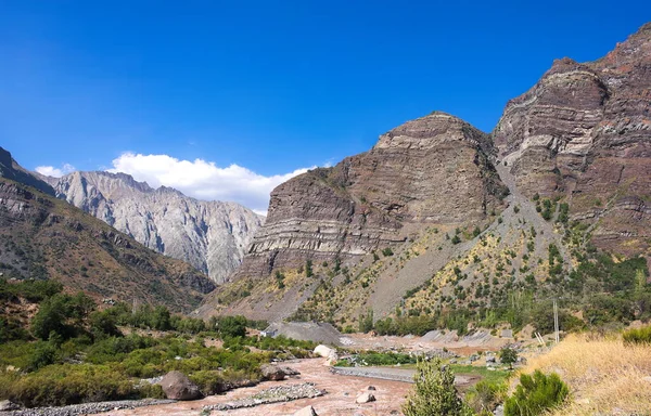 Denna Bild Visar Kullarna Cajon Del Maipo Chile Som Togs — Stockfoto