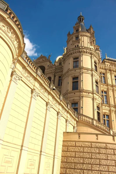 Протягом Століть Замок Шверін Був Резиденцією Мекленбурзьких Герцогів Великих Герцогів — стокове фото